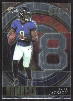 4219I 2021 Panini Select #SN-5 Lamar Jackson Select Numbers - Image 1 of 2