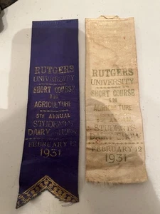 Vintage 1931 Rutgers University Short Course Agriculture 5th Annual Dairy Show - Picture 1 of 2