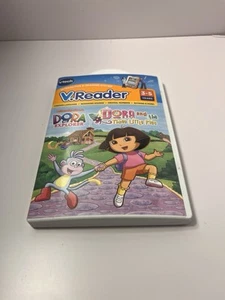 V.Reader Vtech Interactive E-Reading Dora The Explorer And The Three Little Pigs - Picture 1 of 3