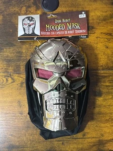 Amscan Dark Robot Hooded Mask Gold Color - Picture 1 of 10