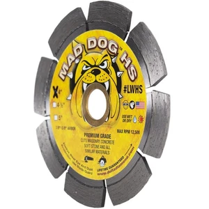 Delta Diamond Mad Dog HS 4 Inch Segmented Diamond Blade, .080 X 7/8"-5/8" Arb... - Picture 1 of 3