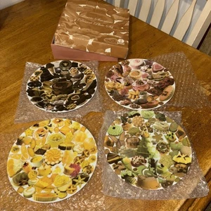 LAURIE SIMMONS 4 Dessert Plates 2004 Ltd Ed Set of 4 Fine China Cereal Art NIB - Picture 1 of 22