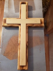Custom Wooden Cross with LED lighting - Picture 1 of 5
