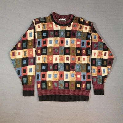 Vintage 90s Tricots St Raphael Knit Sweater Mens Large Multicolor - Made in USA - Image 1 of 4