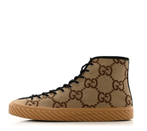 Gucci Monogram Jumbo GG Neu Spitze Tortuga High Tops mit Box Staubschutz - Bild 1 von 11