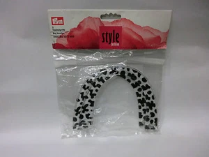MANICI PER BORSA PRYM MEZZA LUNA MACULATO LARGHEZZA cm 14,5 - Picture 1 of 1