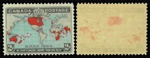 Canada Stamp-Scott #85 1898 Christmas Issue-British Empire Map 2c-MNH OG CV $100 - Picture 1 of 1