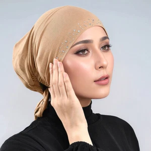 Muslim Women Hijab Turban Pre-Tied Bonnet Cap Wrap Headwear Beanies Underscarf - Bild 1 von 13
