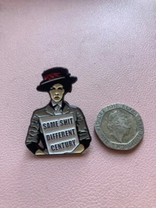 Suffragette Feminist Same Shit Different Century Metal Enamel Pin Badge - Picture 1 of 3