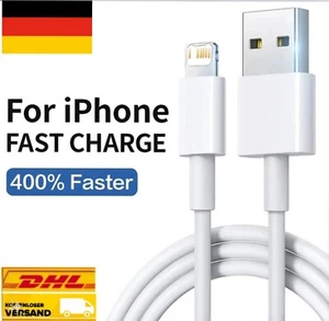 2X iPhone 14 13 12 11 Pro Max Mini 6 7 8 Plus XS X XR USB Fast Charging Cable 1M - Bild 1 von 5