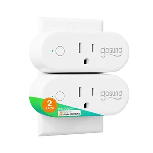 Gosund WiFi Alexa Google Mini Enchufe Inteligente 2 Paquetes Homekit Ecosistema Para iPhone - Imagen 1 de 10