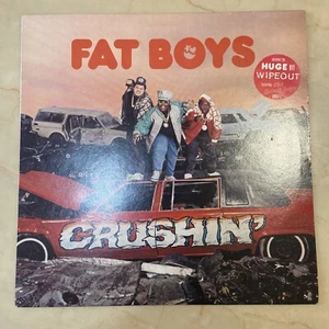 FAT BOYS – CRUSHIN' Vinyl Record LP URBLP 3 w/ Wipe Out feat The Beach Boys - Picture 1 of 8
