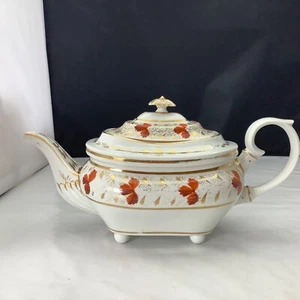 Antique Bloor Derby Teapot C.1815  with damage - Picture 1 of 11