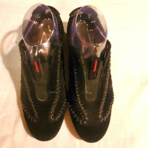 Scarpe slipon Timberland nere in pelle scamosciata taglia 7