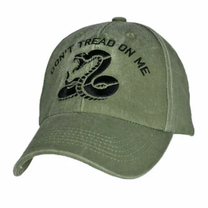 U.S MILITARY DON'T TREAD ON ME HAT EMBROIDERED BALL CAP - Picture 1 of 8