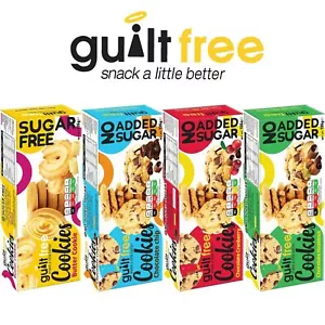 GuiltFree Sugar Free No Added Sugar Cookies 135g Pack of 1/3/6/12 Biscuits - Picture 1 of 17