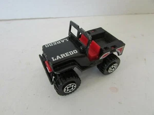 MATCHBOX INT'L DIECAST 4 X 4 JEEP LAREDO BLACK 1/59 1981 MACAU H2  - Picture 1 of 6