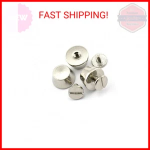LQ Industrial 4er-Pack 1/2" Handtasche Füße Nagelkopf flache Nieten massiv Messing Scre - Bild 1 von 2