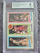1980-81 Topps - #139-174-34 Magic Johnson, Larry Bird, Julius Erving (RC)