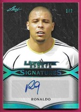 2019 Leaf Ultimate Sports RONALDO Signatures Platinum Autograph 1/2