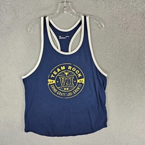 Under armour Tank Top Mens Large Navy Team Project Rock Workout Training 1370484 - Picture 1 of 10