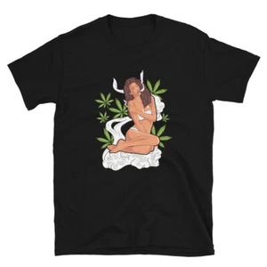 Weed Queen Funny Weed Cannabis Marijuana Lovers 420 Stoner Hippie Gift T-Shirt - Picture 1 of 6