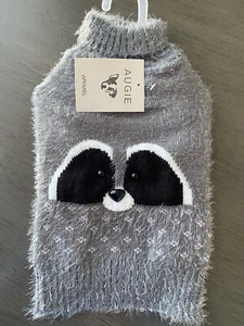 AUGIE grauer "RACCOON FACE" Pullover Welpe/Hund SMALL - Bild 1 von 2