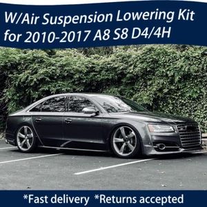 💥For Audi A8 S8 D4 2010-2018 Adjustable Air Ride Suspension Lowering Links Kit - Picture 1 of 5