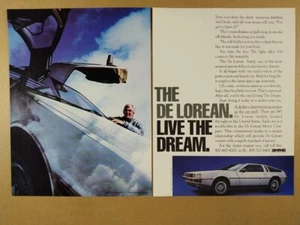 1982 DeLorean DMC-12 'Live the Dream.' vintage print Ad - Picture 1 of 1