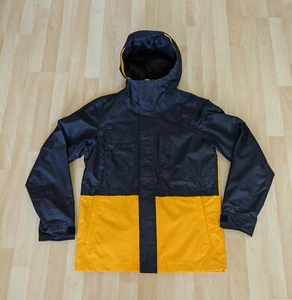 NEW! NORTH FACE ZOOMIE RAIN JACKET! BLACK AND YELLOW - SIZE SMALL - Picture 1 of 4