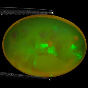 6.88 Ct Natural Ethiopian Cabochon Opal Gemstone Multi Color Oval Cut - Picture 1 of 2