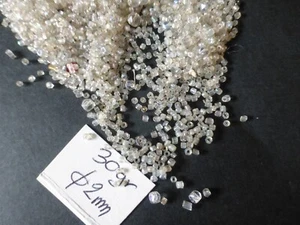 lot de 30 g perle ancienne en verre broderie passementerie irisées 2 mm - Imagen 1 de 4