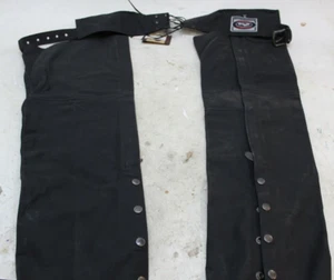 *New* River Road Apparel - Cinder Matte BLK Leather Chap W12 090814 - Bild 1 von 4