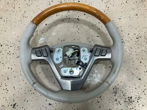 04-06 Cadillac XLR Driver Leather/Wood Steering Wheel (Shale 18i) - Picture 1 of 9