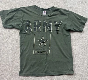 Vintage US Army T-Shirt grün Herren MEDIUM - Bild 1 von 6