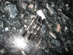 Vintage RC Pan Trinity Evolution EV10 Main & Side Shock Shocks Lot Silver Used - Picture 1 of 2