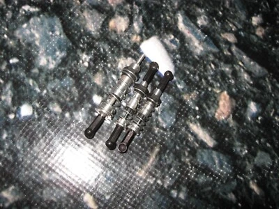 Vintage RC Pan Trinity Evolution EV10 Main & Side Shock Shocks Lot Silver Used - Image 1 of 2