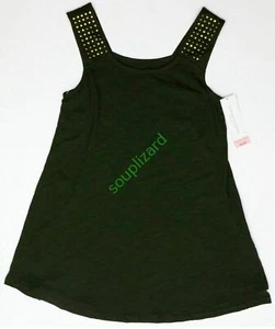 New Women's Maternity Clothes Shirt Top Studded Green Tank NWT Size XS - Picture 1 of 5
