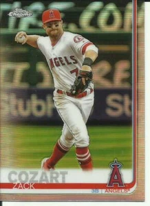 2019 Topps Chrome Refractor Zack Cozart card # 43 Los Angeles Angels - Picture 1 of 1