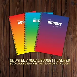 Cherry Printers Budget Planner | Annual Undated | A5 50 double sided pages Wiro - Picture 1 of 45