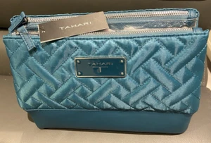 Tahari Turquoise Cosmetic/Make Up Bag/Organiser BNWT - Picture 1 of 3