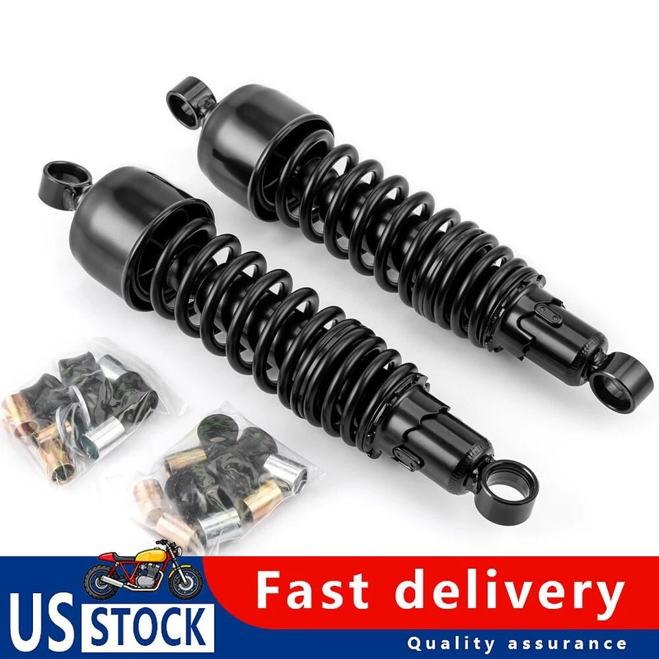 USA 13" Rear Shocks For 1984-2022 Harley Electra Glide CVO Road Glide Sportster - Image 1 of 4