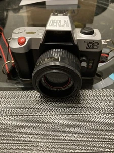 FOTOCAMERA VINTAGE DERLAI 35MM OBIETTIVO T26 1:56 f 50mm SERIE 626326 obiettivo con CINTURINO testato - Foto 1 di 9