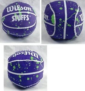 De colección Wilson Stuffs Baloncesto Peluche Deportes Coleccionables Raro Púrpura Verde - Imagen 1 de 4