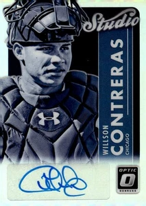 2017 Donruss Optic Studio Signatures Willson Contreras Auto - Picture 1 of 2