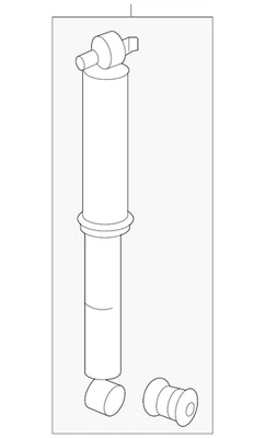 Conjunto amortiguador trasero genuino Honda Odyssey 2008-2010 52610-SHJ-L01 Foto 1 de 3