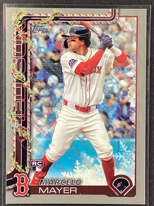 2025 Topps Holiday Silver Glitter Parallel #H103 Kristian Campbell RC Red Sox - Imagen 1 de 2