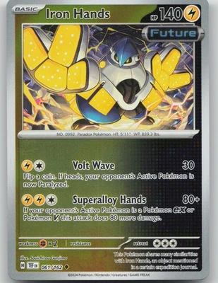 Iron Hands 061/162 Uncommon SV05: Temporal Forces NM Reverse Holo - Image 1 of 2