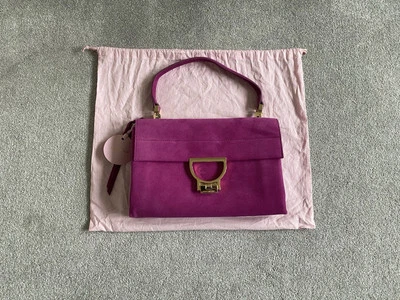 Bolso de Mano Coccinelle Arlettis Ultra Violeta Gamuza Mediano Expandible Foto 1 de 4