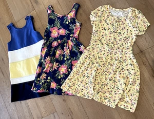 Lot of 3 Bundle Size 6 Girls Summer Dresses Gymboree - Picture 1 of 10